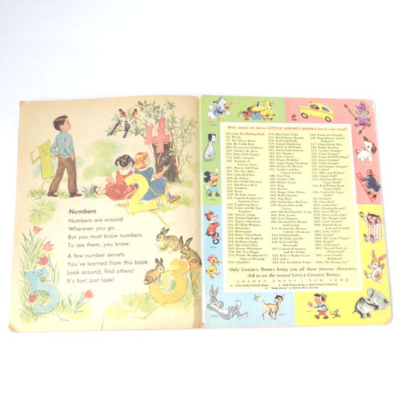 1955 Little Golden Book: Numbers - Vintage Children's Book