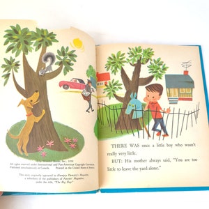 Vintage 1959 There Was Once A Little Boy by Blossom Budney Wonder Books Vintage Wonder Book / Vintage Kids Book / Fifties Kids Book image 5