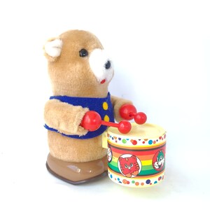 Vintage 1986 Drumming Bear Toy by HanStar Vintage Toy / Eighties Toy / Eighties Baby image 2