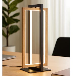 Minimalist LED Table Lamp: Dimmable Touch Control, Modern Design