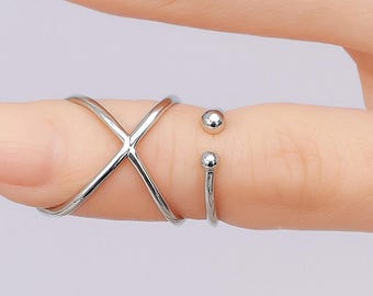 Arthritis Ring für Seitenabweichung, Verstellbarer Messing-, Bronze-, Titan- oder Silberschienenring, Mallet-Finger und EDS-Klammer