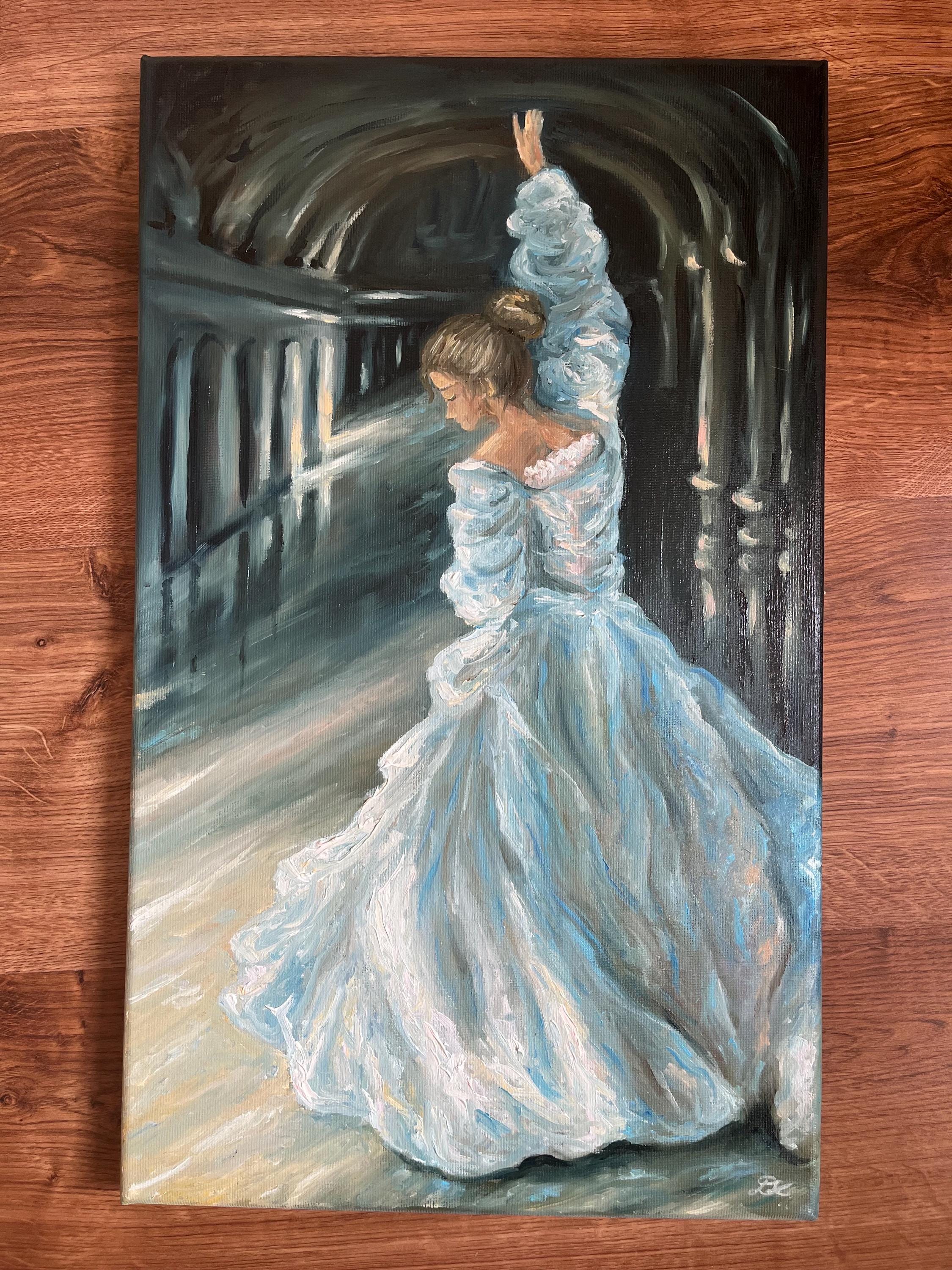 油絵　処女作 楽天市場】【楽天ランキング1位獲得】絵画 女性【スワン】壁掛け