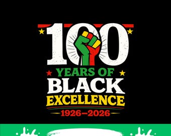 Centenaire des 100 ans d'excellence des Noirs, mois de l'histoire des Noirs png thumbnail