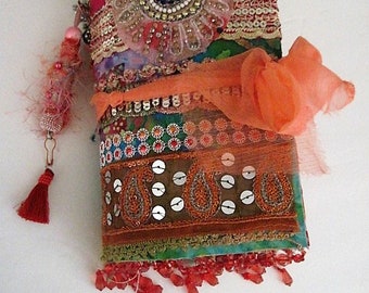 BOHO decorated junk journal