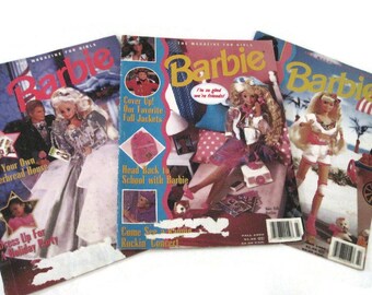 Barbie Magazines Vintage Set of 3