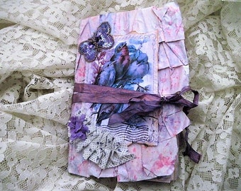 Lavender Blues Junk Journal Mixed media journal