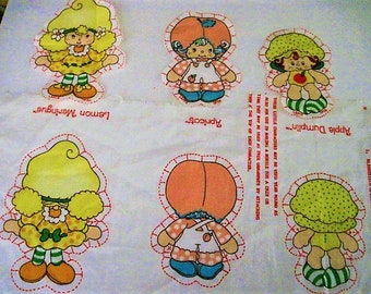 Vintage 1980 Strawberry Shortcake pillow cut outs Lot