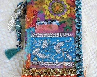 Bohemian Gypsy Decorated Handmade Junk Journal Mixed Media Journal
