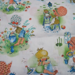 Holly Hobbie Vintage Fabric  1/2  YD