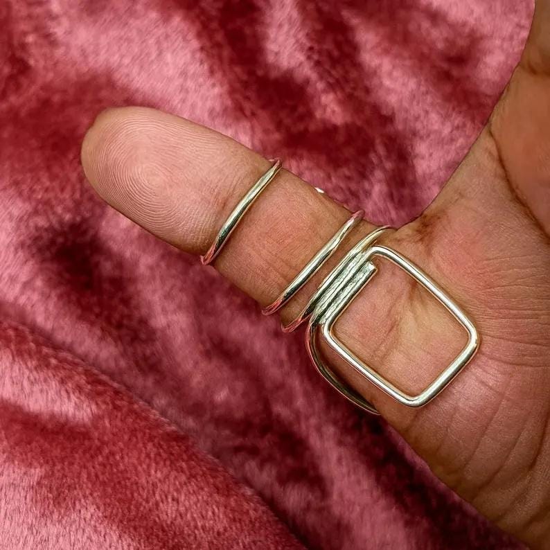 Flower MCP Splint Ring • Rheumatoid Arthritis Support • Adjustable ...
