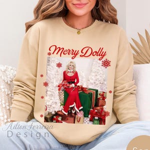Merry Dolly Shirt, Dolly Parton Christmas Shirt, Dolly Xmas Shirt, Comin&#39; Home For Christmas, Dolly Xmas Song Shirt, Dolly Country Music.
