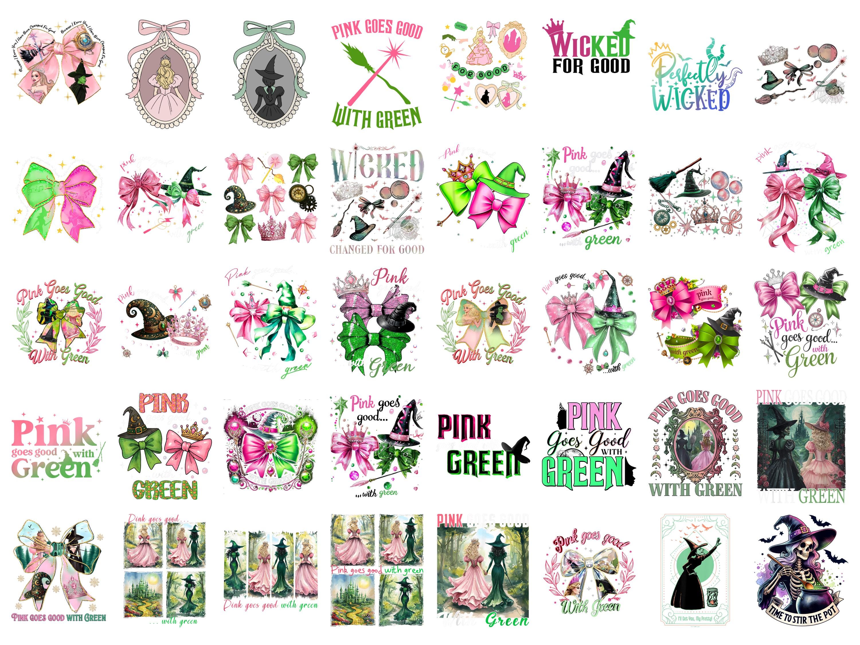 Wicked Movie PNG Bundle, Pink and Green Designs (digital Download) - Etsy