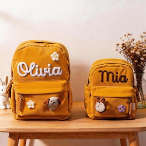 Personalized Toddler Backpack,Custom Name Corduroy Kids Backpack,Back to School Gift for Baby Girl Boy,Cute PreschoolBag