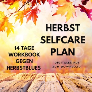 Autumn Self-Care Plan | 14-Day Workbook to Combat the Autumn Blues | Digital PDF to Print & Download