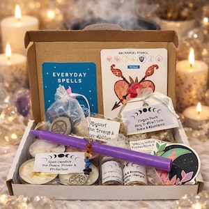 Witchy Mystery Box UK – Spiritual Gift Set, Pagan Ritual Supplies, Handmade Witchcraft Present