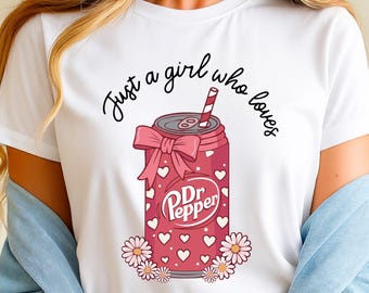 Dr Pepper Valentine can SVG PNG, design esthétique mignon soda, noeud Clipart, Dr Pepper, chemises pour amateurs de soda, design rétro Dr Pepper par sublimation