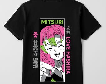 Mitsuri SVG, PNG, Demon Slayer Svg, Camiseta Demon Slayer, Love Hashira, Demon Slayer Mitsuri, camisa de verão, Adesivos, Camisetas japonesas svg