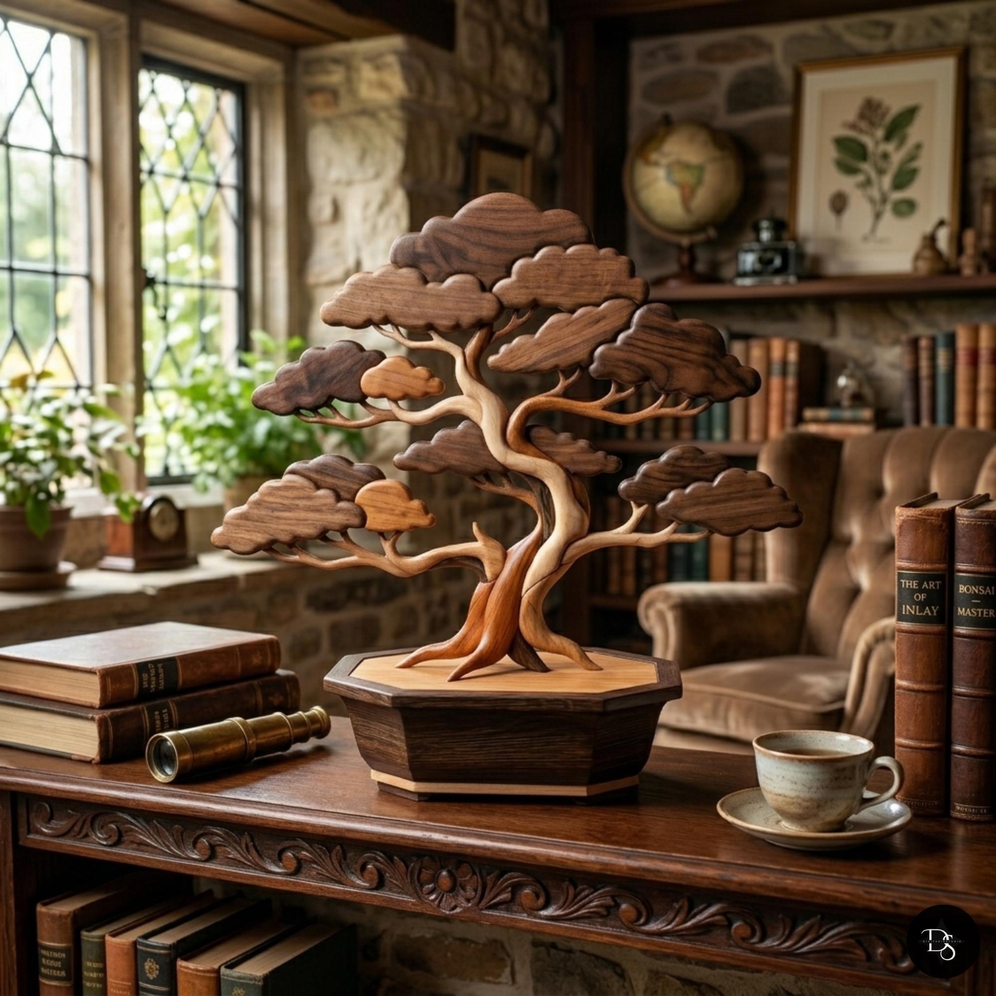 Bonsai Tree Intarsia Pattern PDF, Japanese Zen Plant Scroll Saw ...