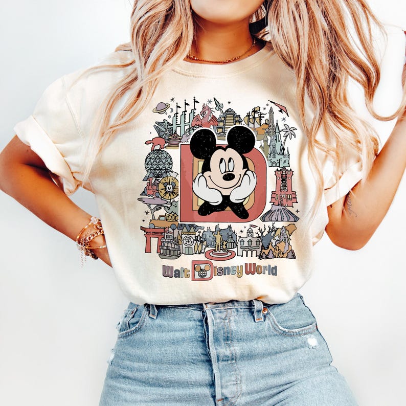 Comfort Colors® Walt Disney World Mickey Shirt Vintage Park Unisex Graphic Tee 画像 1