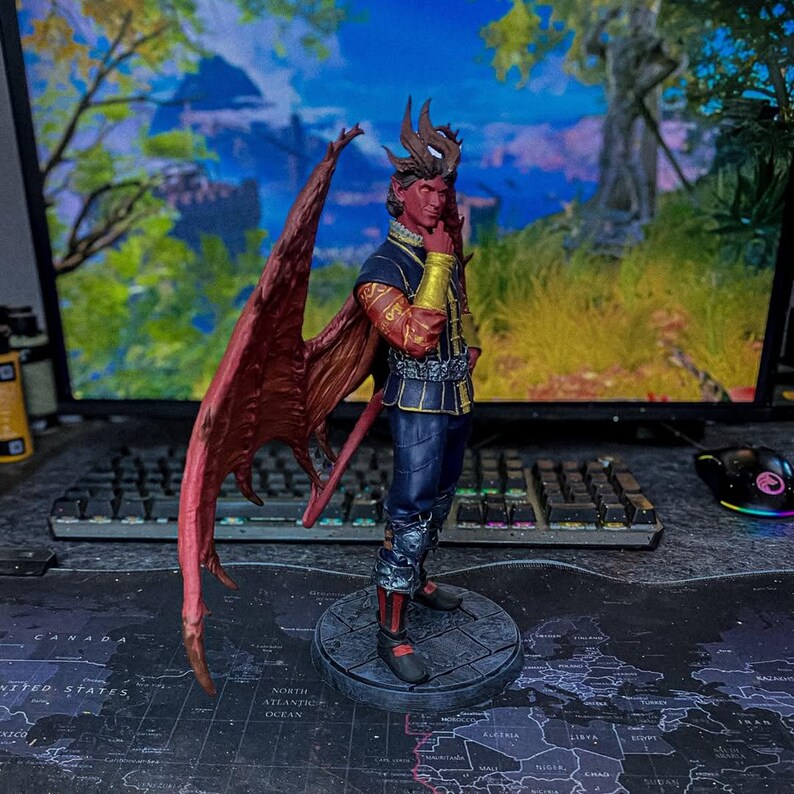 Raphael Statue | 3d Model | Action Figure | Hand-painted | Tabletop RPG ...