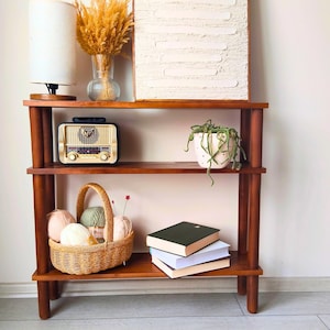 Massivholz Konsolentisch | Schmales Eingangsregal, Schuhregal, minimalistisches Möbel