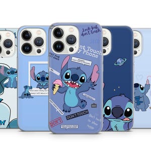 Leuke Blauwe Alien Telefoon Case Stripfiguur Art Telefoon Cover voor iPhone 17 16 15 14 13 12 11 XR Samsung S25 S24 S23 S22 Pixel 10 10a