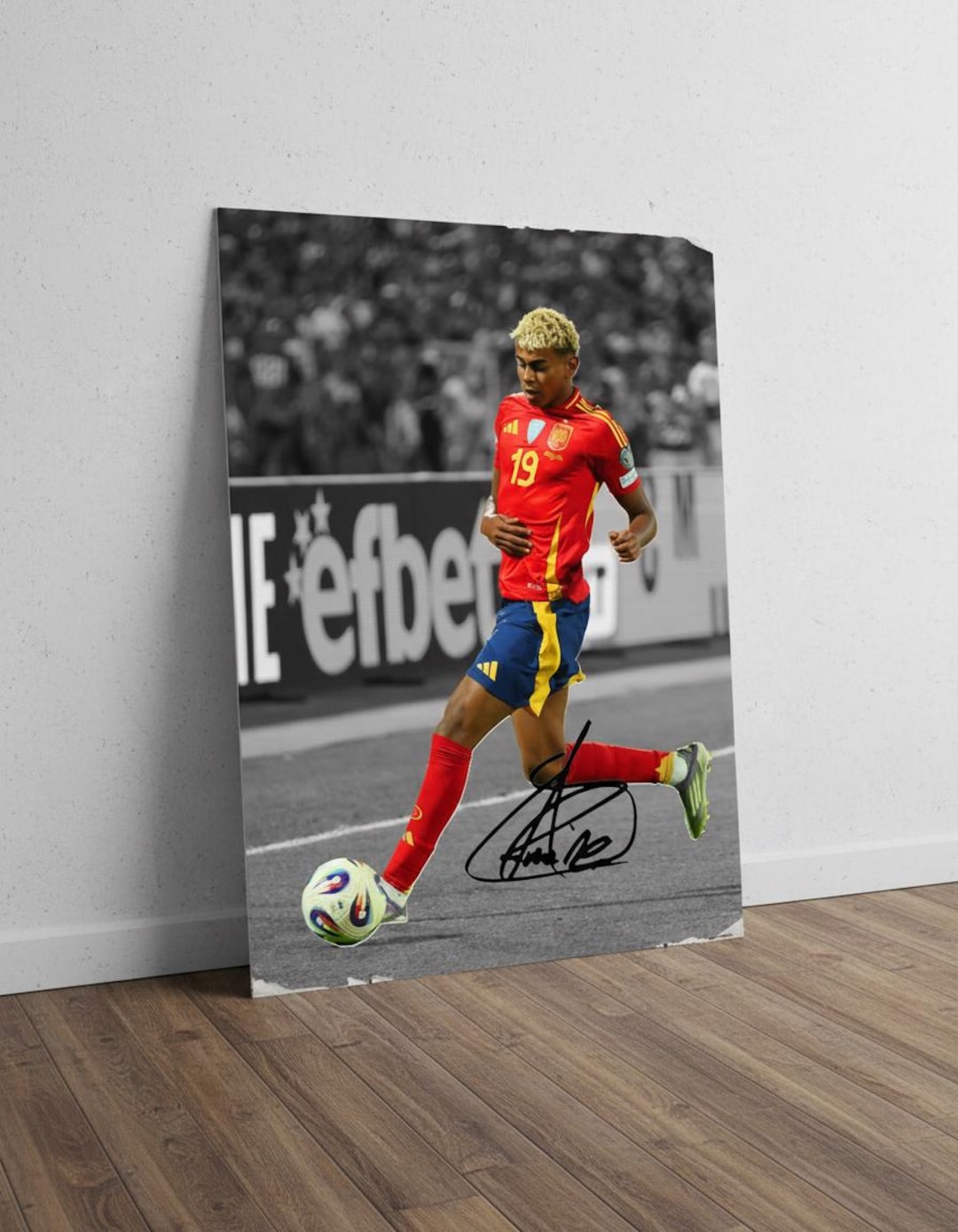 Signed Spain National Team Lamine Yamal Poster • Poster Digital