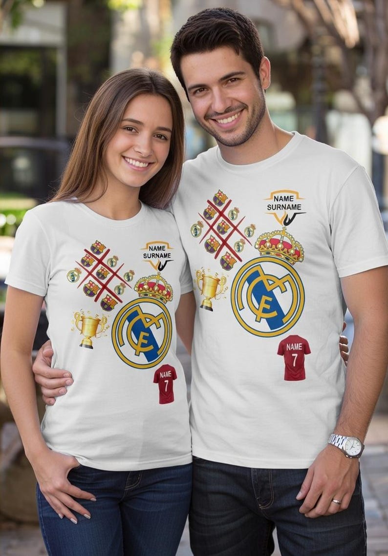 Décoration de mug personnalisée pour une fête | Real Madrid, Barcelone ou équipe de votre choix | Fichier PDF/PNG imprimable | Nom, numéro et âge personnalisés | Téléchargement numérique image 8