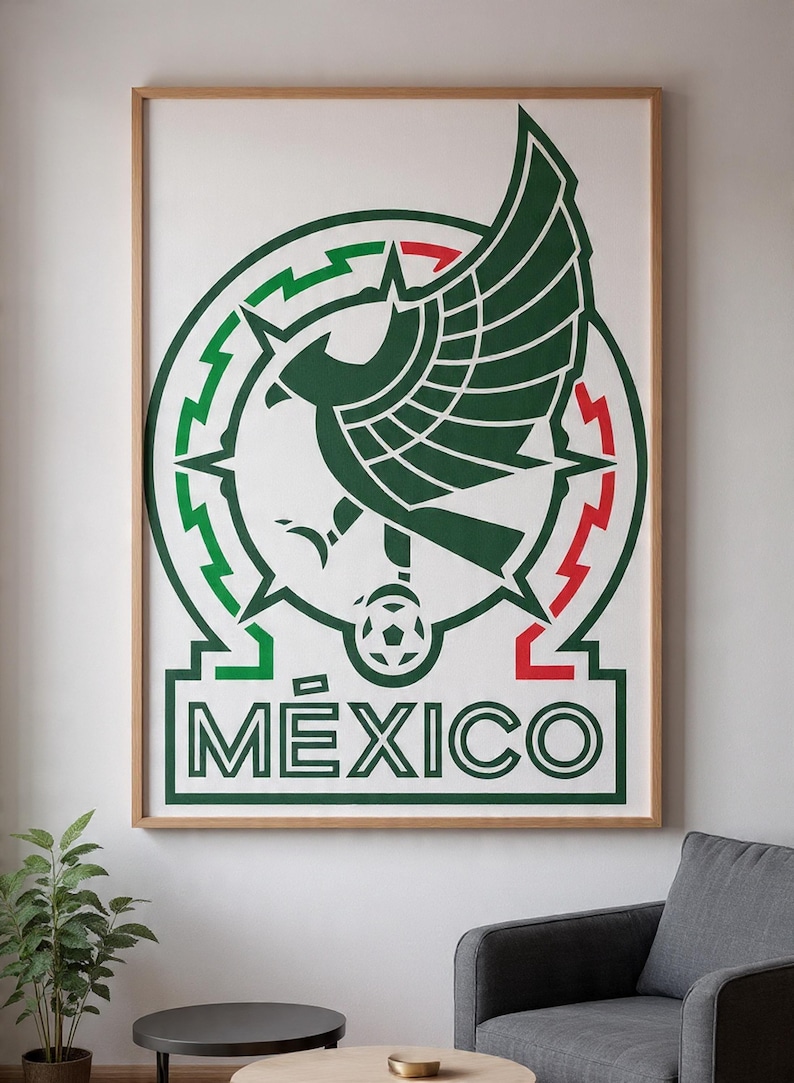 Mexico National Football Team Soccer Logos Bundle • PNG-Jpg Version Vector Graphic • Cut Files Poster • Digital Download • Print image 2