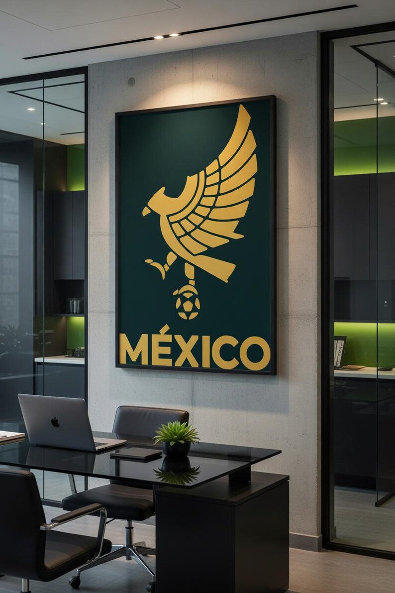 Mexico National Football Team Soccer Logos Bundle • PNG-Jpg Version Vector Graphic • Cut Files Poster • Digital Download • Print image 3