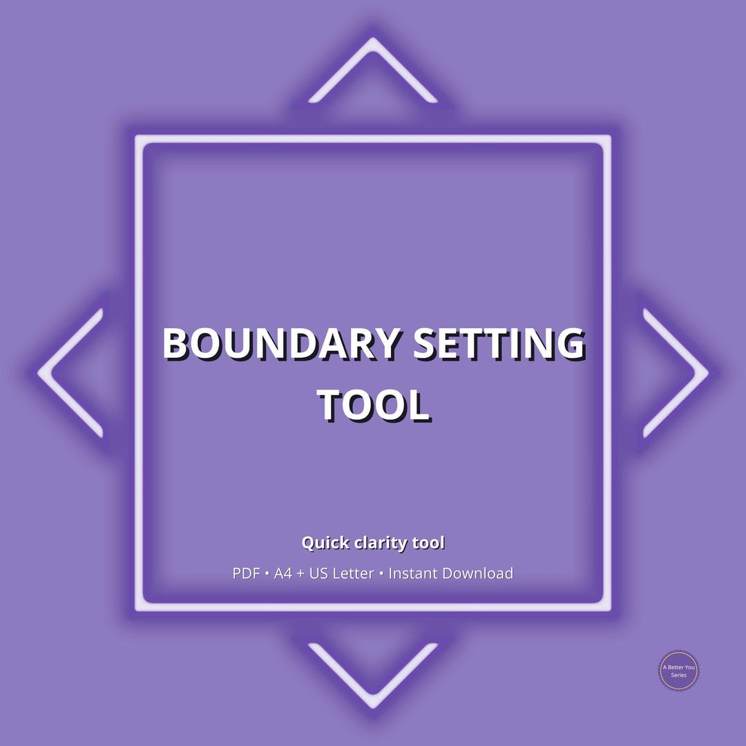 Boundary Setting Worksheet | Stop People Pleasing & Protect Your Energy ...