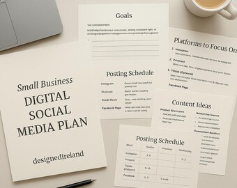 Plan de redes sociales para pequeñas empresas: Guía de estrategia de marketing (PDF)