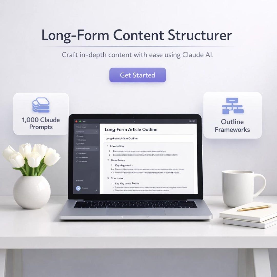 1,000 Claude AI Prompts for Long-form Content | Blog, SEO (instant ...