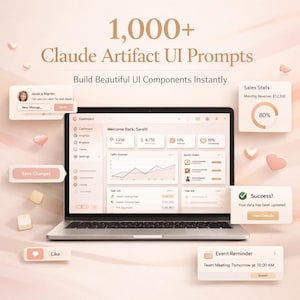 Plus de 1 000 invites de l'interface utilisateur de l'artefact Claude