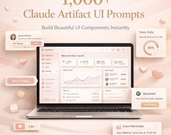 Más de 1000 indicaciones de interfaz de usuario de artefactos de Claude