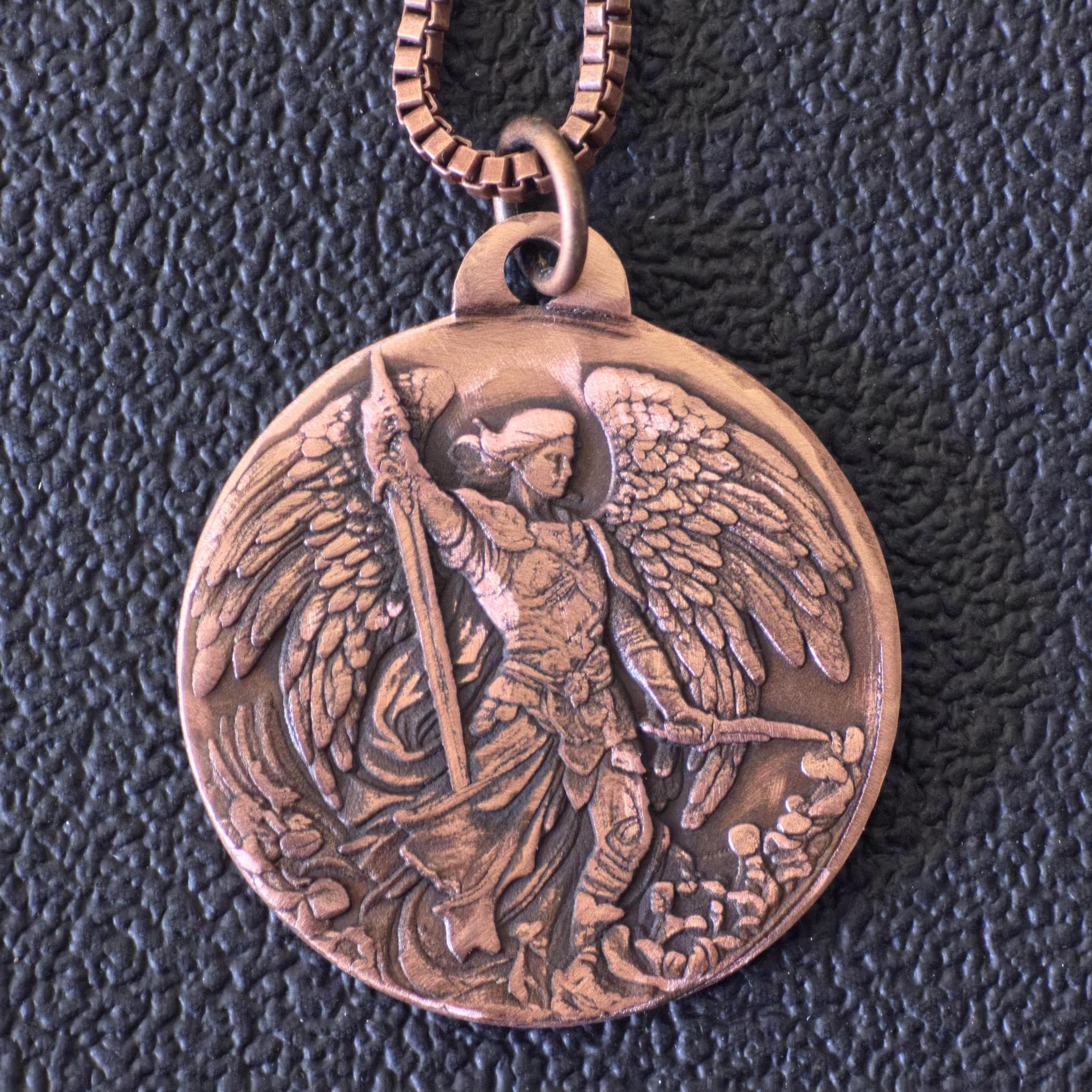 Collana Di Protezione Dello Scudo Dell'arcangelo Michele, Ciondolo Di Lega Di Zi
