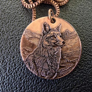 Pendentif Renard, Collier Renard Fait Main