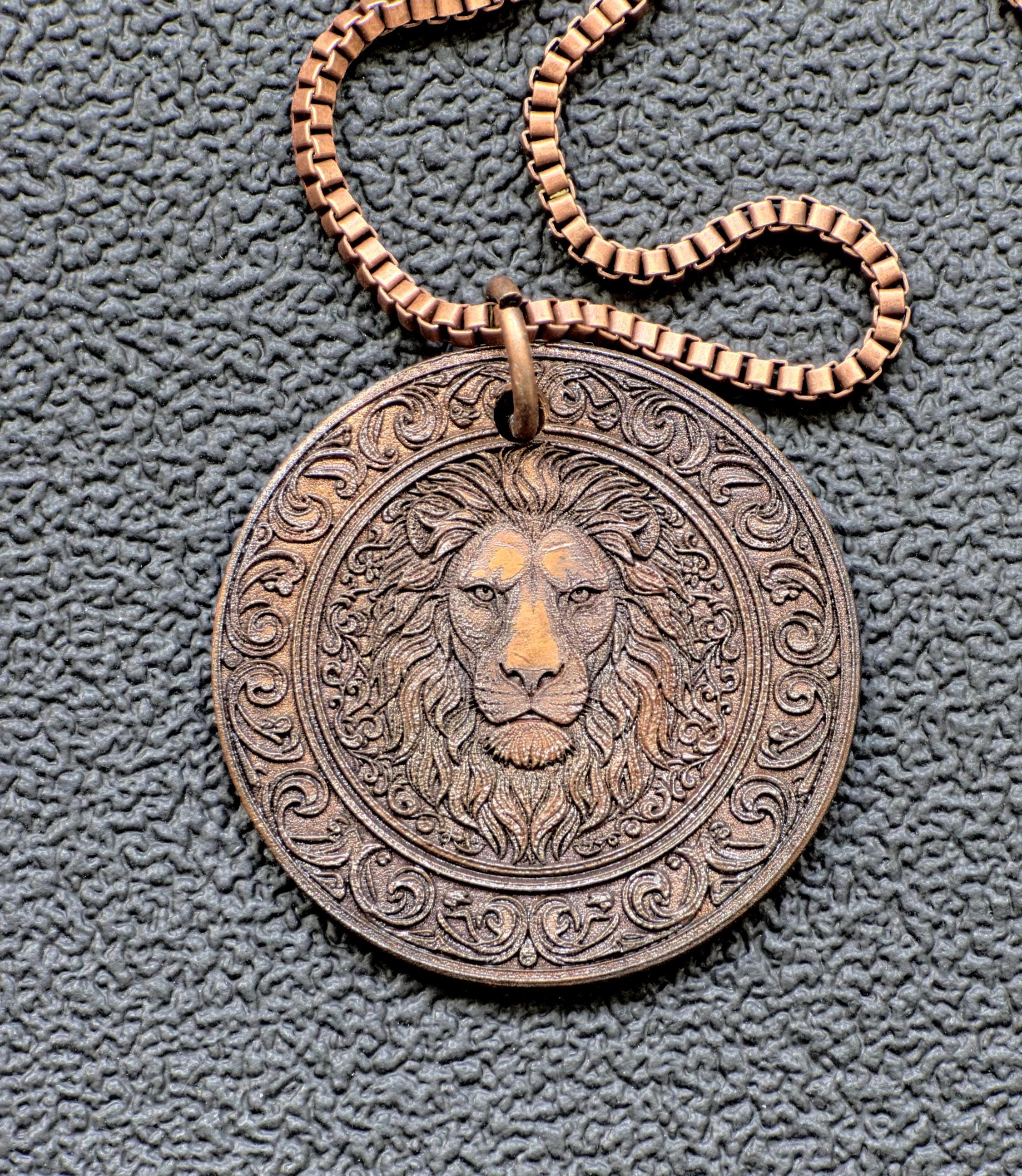 Médaille vintage lion - France