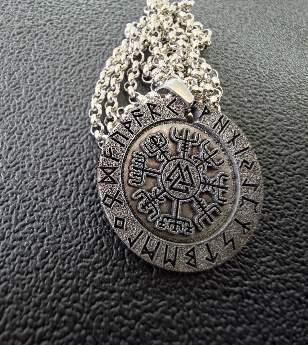 Viking Rune - Stainless Steel Vegvisir Viking Compass Necklace - Viking ...