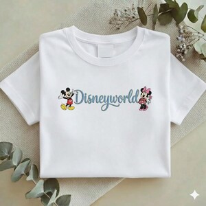 Embroidered Disneyworld Embroidered Sweatshirt, Mickey and Minnie Mouse Tee, Disney Family Trip Shirt, Disneyland Gifts Y-24022624 bild 12