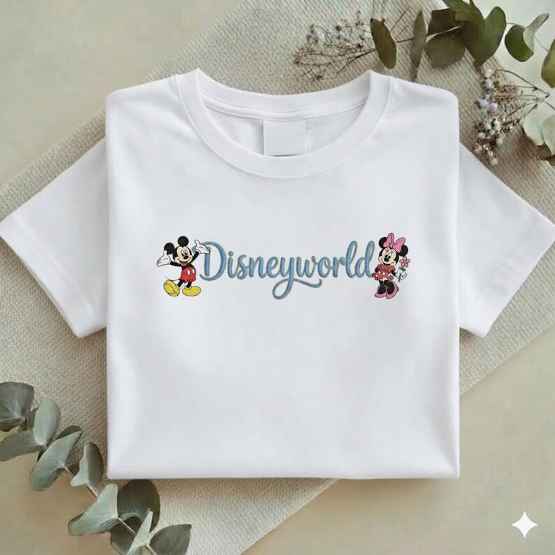 Embroidered Disneyworld Embroidered Sweatshirt, Mickey and Minnie Mouse Tee, Disney Family Trip Shirt, Disneyland Gifts Y-24022624 bild 12