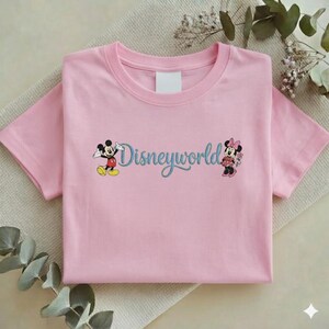 Embroidered Disneyworld Embroidered Sweatshirt, Mickey and Minnie Mouse Tee, Disney Family Trip Shirt, Disneyland Gifts Y-24022624 bild 6