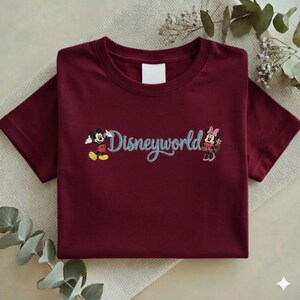 Embroidered Disneyworld Embroidered Sweatshirt, Mickey and Minnie Mouse Tee, Disney Family Trip Shirt, Disneyland Gifts Y-24022624 bild 18