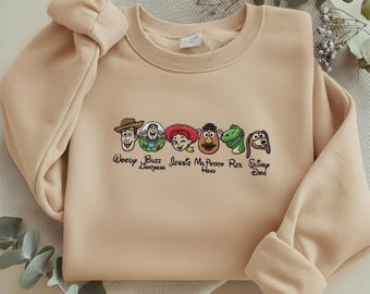 Toy Story Gang Embroidered Sweatshirt, Woody Buzz Jessie Rex Tee, Toy Story Land Family Trip Shirt, You've Got A Friend In Me Y-24022633