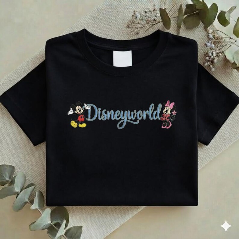 Embroidered Disneyworld Embroidered Sweatshirt, Mickey and Minnie Mouse Tee, Disney Family Trip Shirt, Disneyland Gifts Y-24022624 bild 14