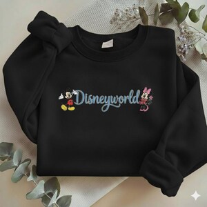 Embroidered Disneyworld Embroidered Sweatshirt, Mickey and Minnie Mouse Tee, Disney Family Trip Shirt, Disneyland Gifts Y-24022624 bild 15
