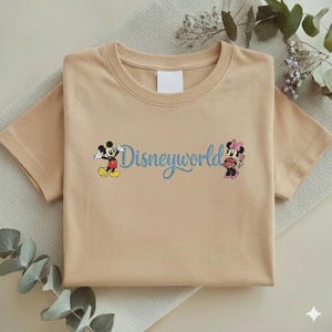 Embroidered Disneyworld Embroidered Sweatshirt, Mickey and Minnie Mouse Tee, Disney Family Trip Shirt, Disneyland Gifts Y-24022624 bild 4