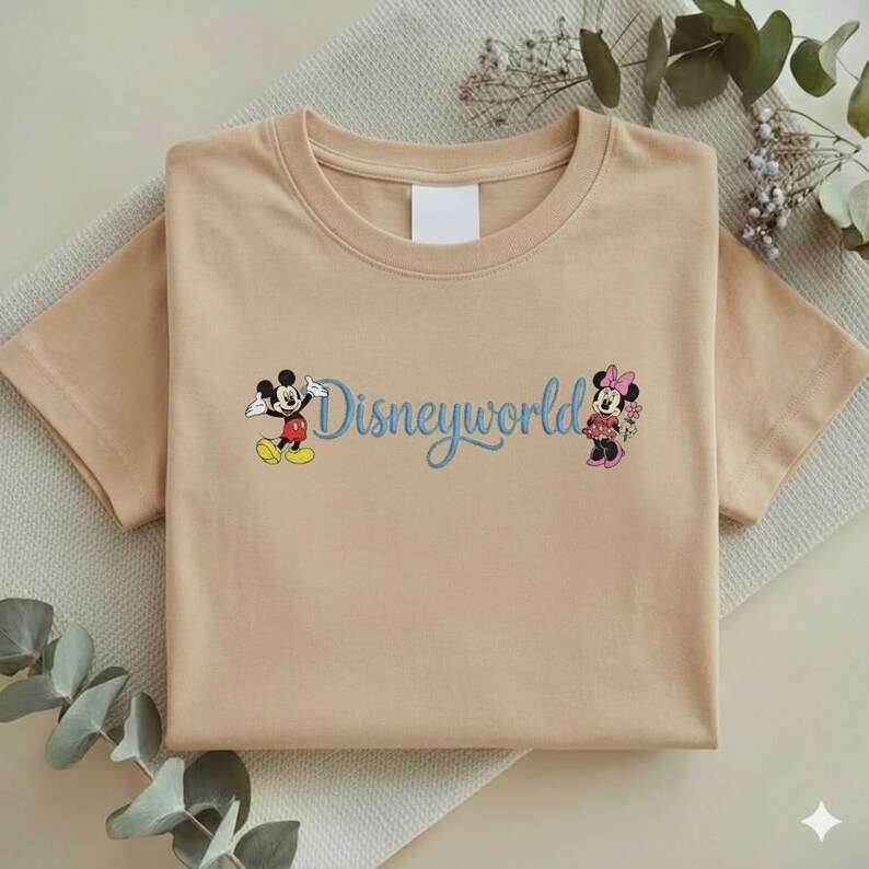 Embroidered Disneyworld Embroidered Sweatshirt, Mickey and Minnie Mouse Tee, Disney Family Trip Shirt, Disneyland Gifts Y-24022624 bild 4
