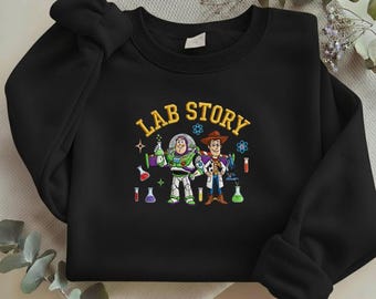 Sudadera bordada de la Semana del Laboratorio 2026: Historia del Laboratorio, Regalo para Técnico Médico Y-05012613