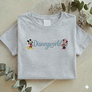 Embroidered Disneyworld Embroidered Sweatshirt, Mickey and Minnie Mouse Tee, Disney Family Trip Shirt, Disneyland Gifts Y-24022624 bild 8